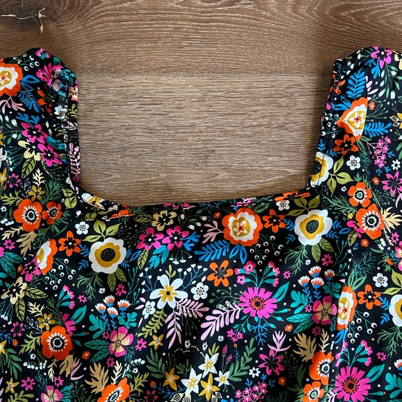 BloomChic Multicolor Floral Long Sleeve Dress - Picture 4 of 8